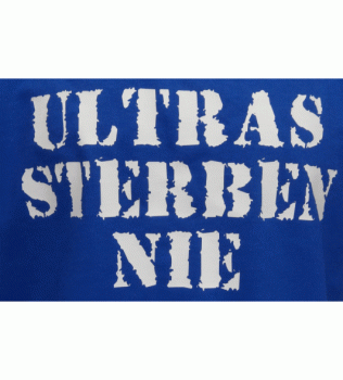 Kapuzensweatshirt Ultras sterben nie blau